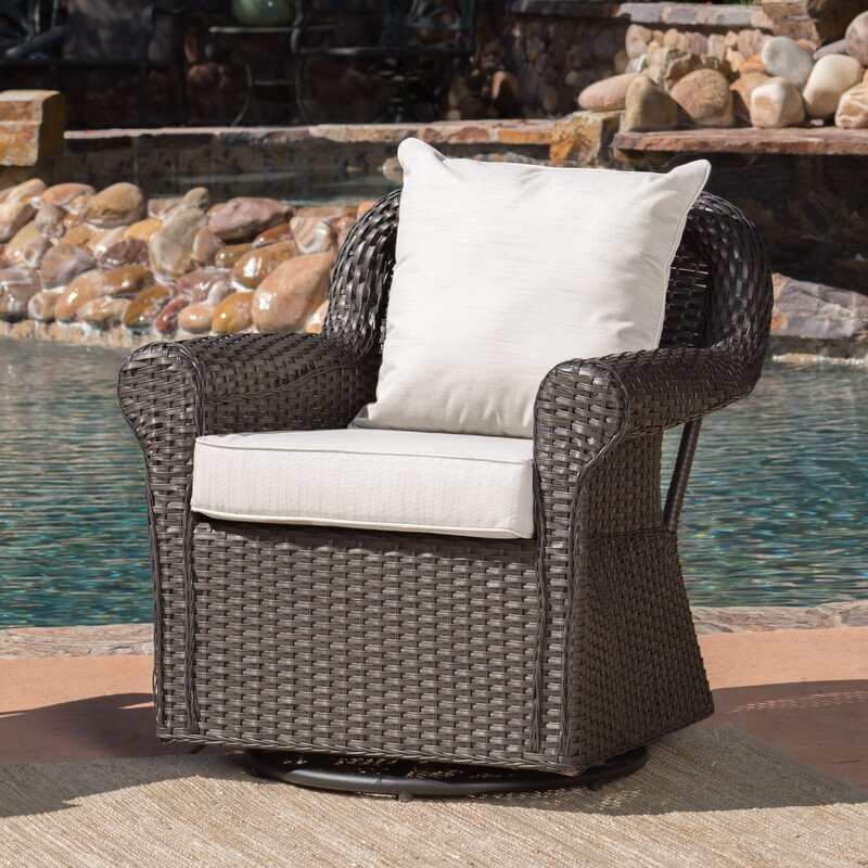 Darby Home Co Cecilio Outdoor Swivel Rocking Chair & Reviews | Wayfair